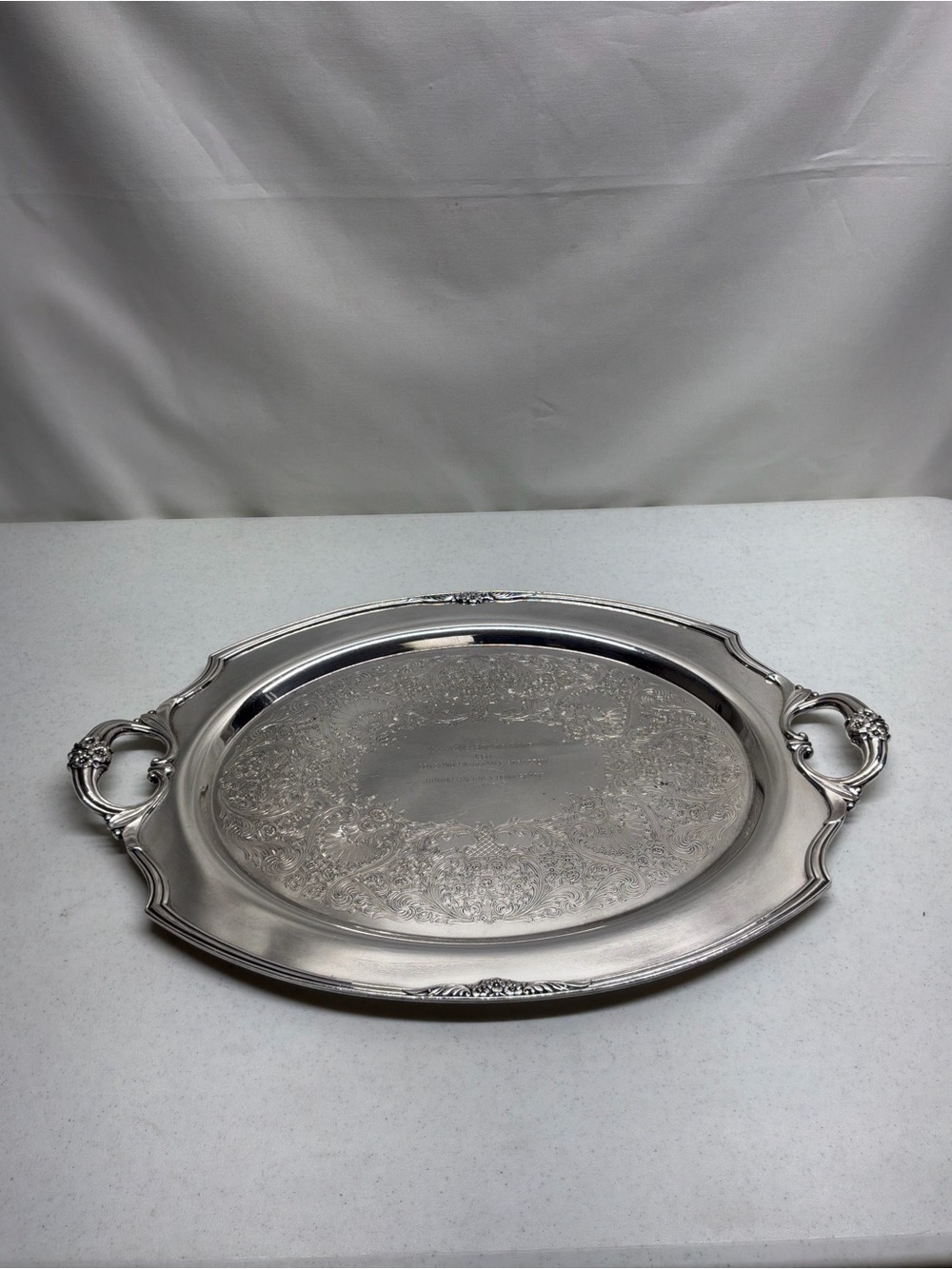 1847 Rogers Bros. 1953 Illinois State Fair Jr. Hackney Pony Stake Platter Trophy